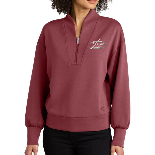 OGIO® Women’s Transcend 1/4-Zip - Embroidered Logo Thumbnail