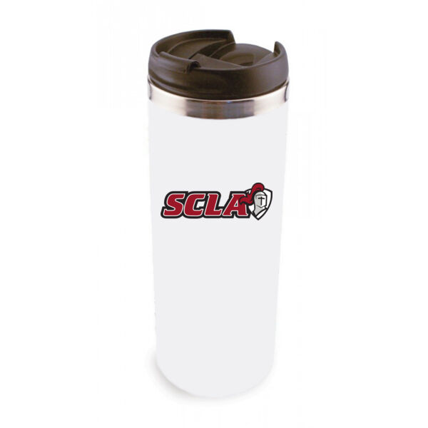 14oz Stainless Steel Tumbler w/ Lid - Sublimated Logo Thumbnail